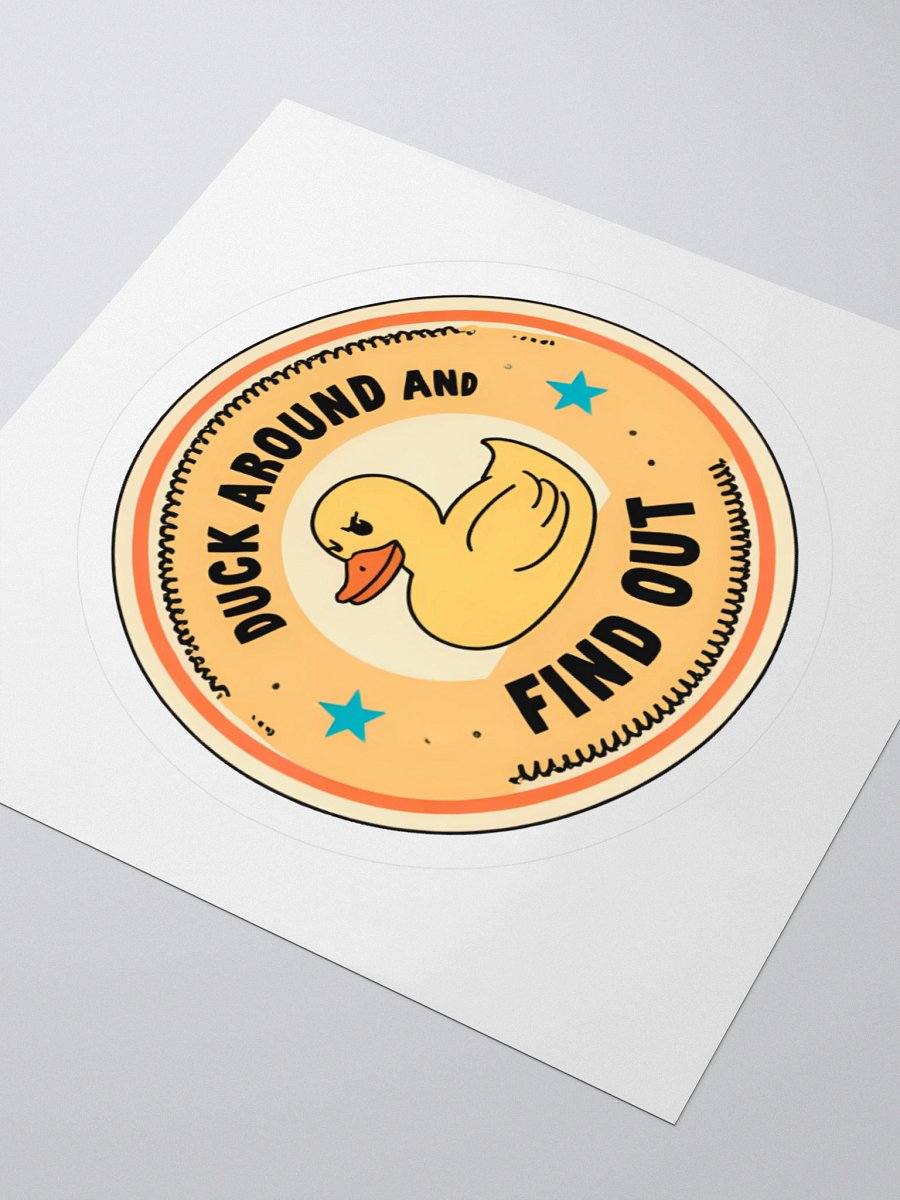 Duck Around Kiss Cut Stickers product image (3)