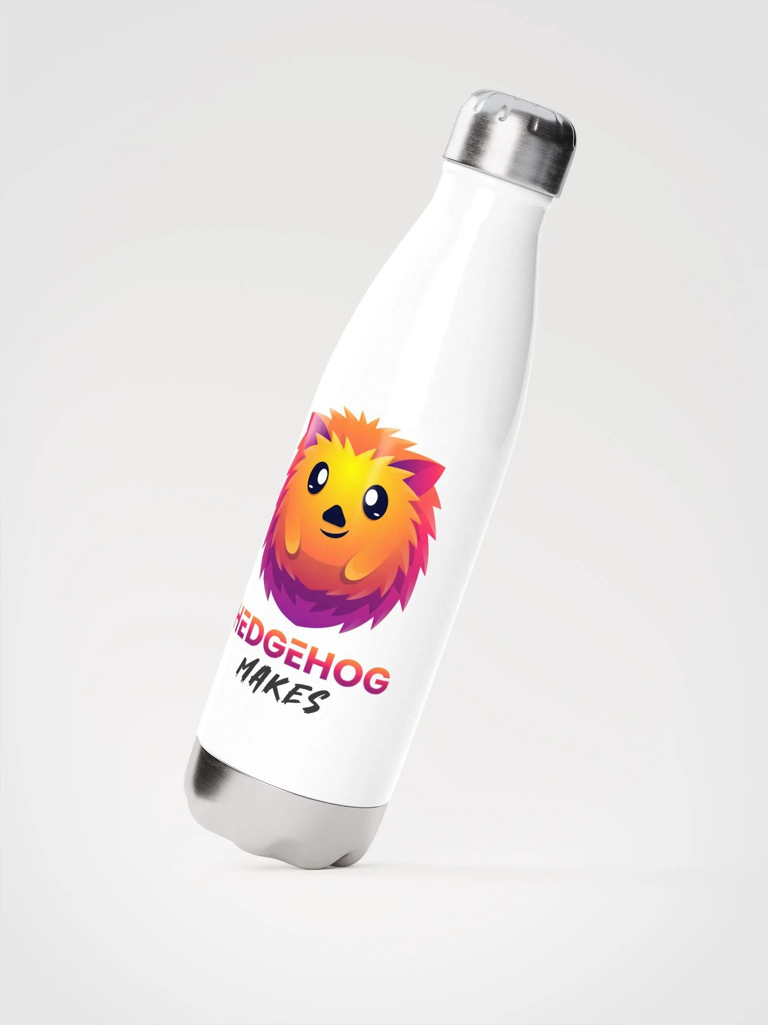 Hedgehog Makes Insulated Bottle White product image (2)