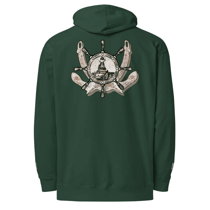 Twin anchor ship wheel & Tug CE Hoodies Twin Anchor Front & sleeves (embroidered) product image (9)