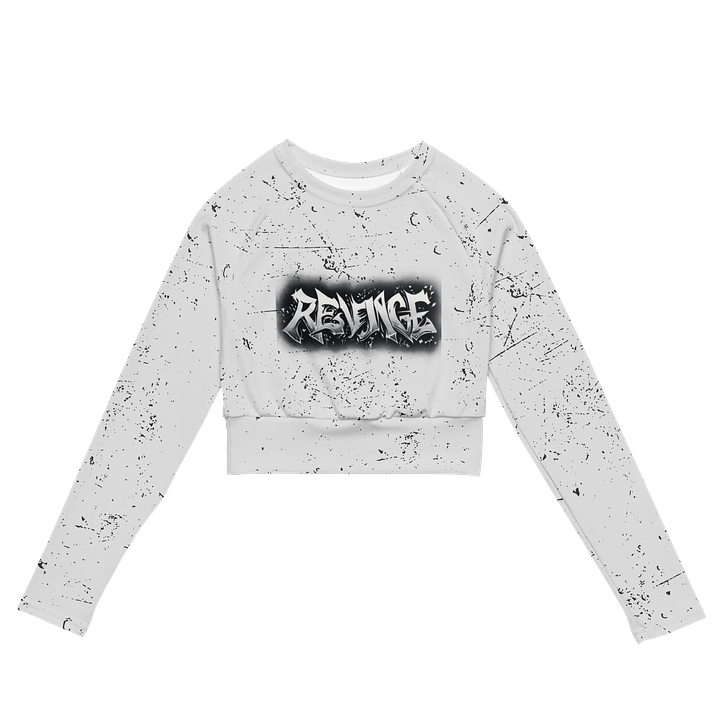 Graffiti Long Sleeve Crop Top product image (2)