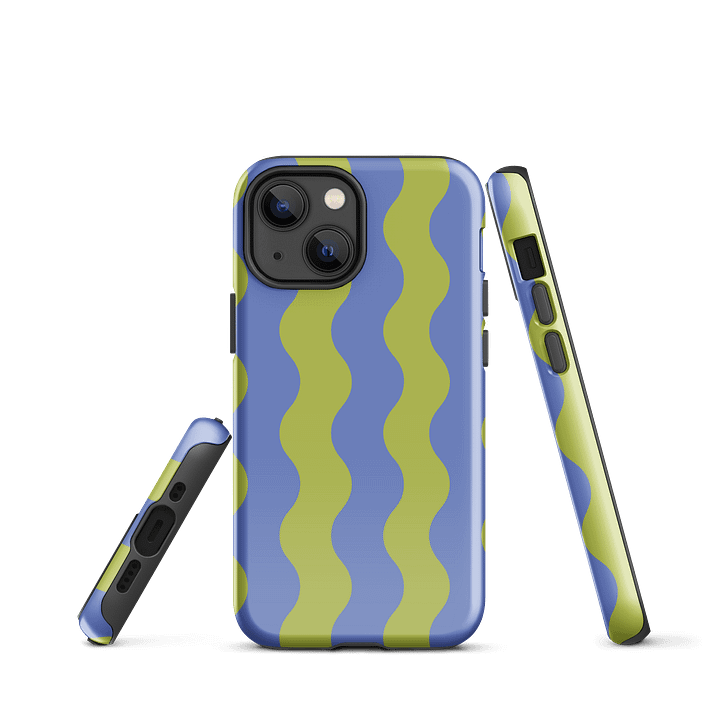 Striped Waves: Retro Surf iPhone Case product image (2)