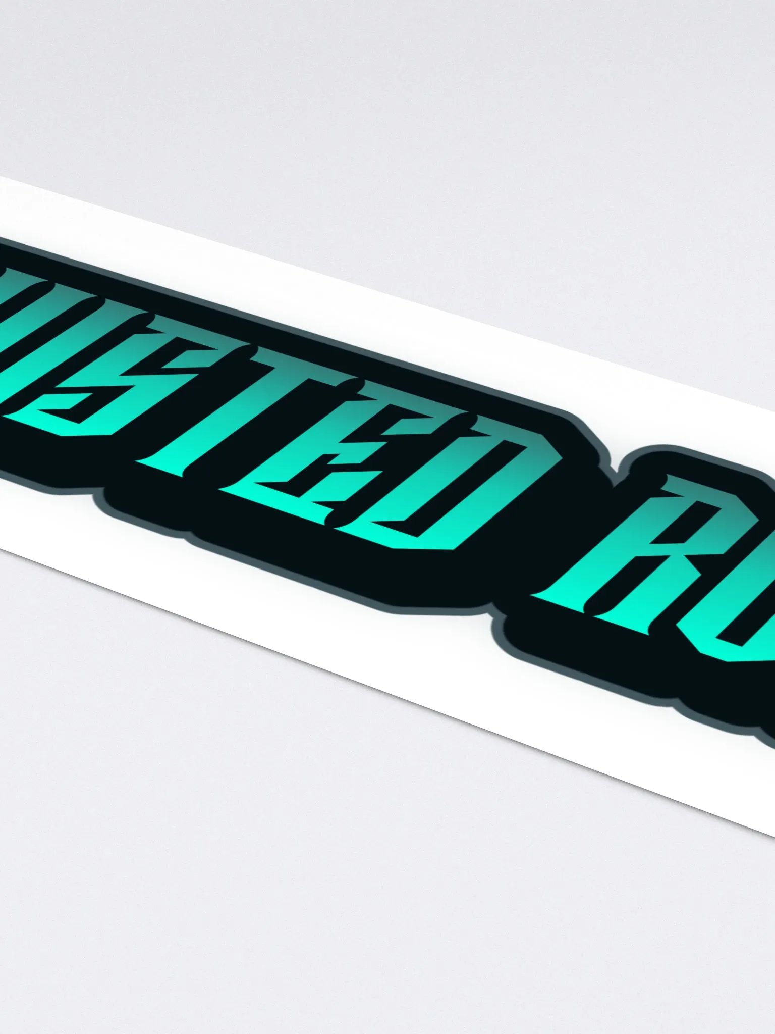 Twisted Rods Aqua Sticker product image (4)