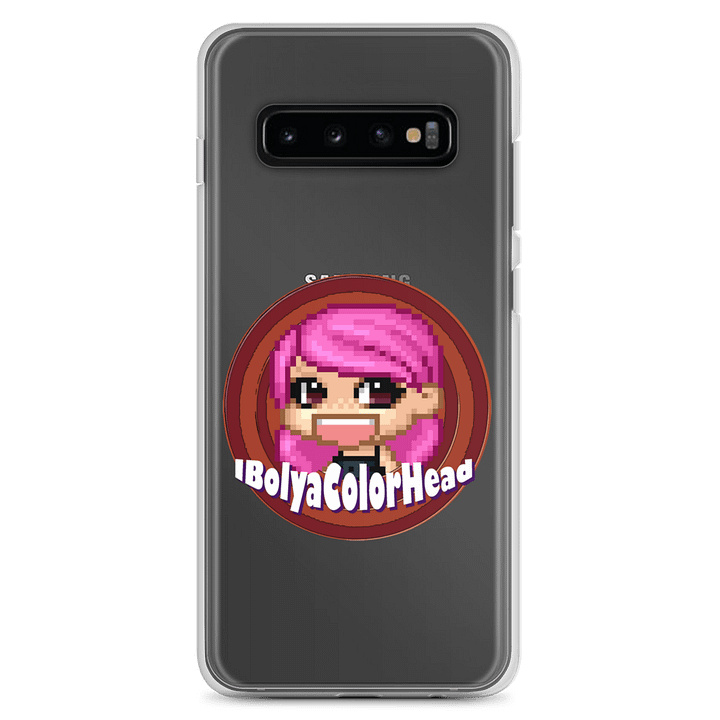 IbolyaColorHead Logo Samsung Clear Phone Case product image (1)