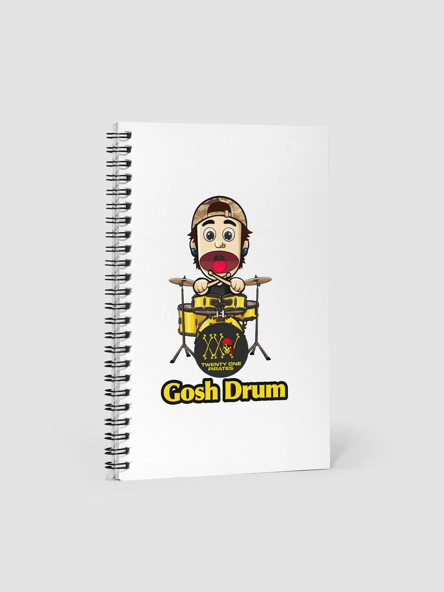 Gosh Drum Spiral Notebook product image (1)