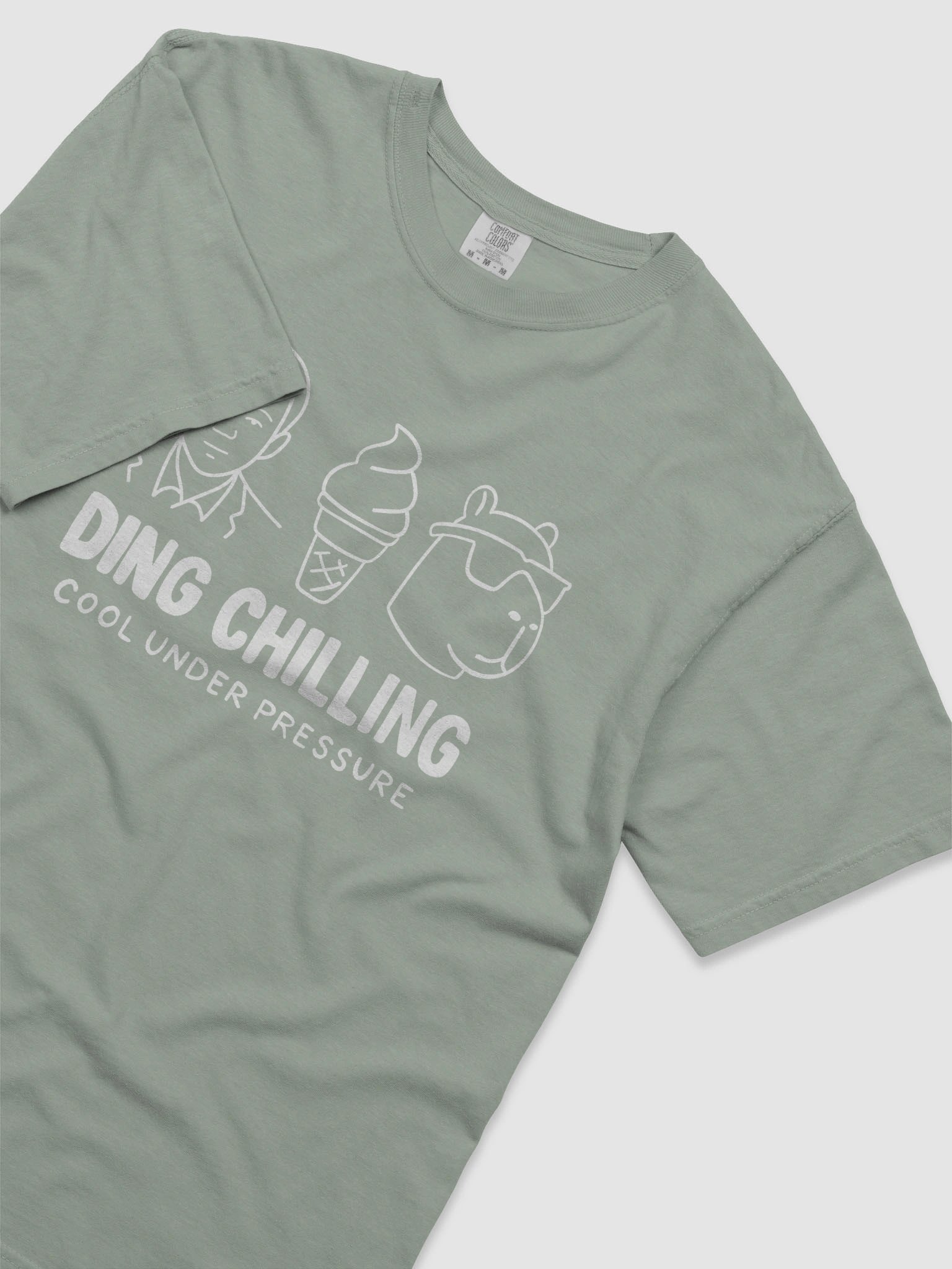 Ding Chilling 2a – Cool Under Pressure | Funny Chess Meme Design | T-Shirt White on Dark product image (5)