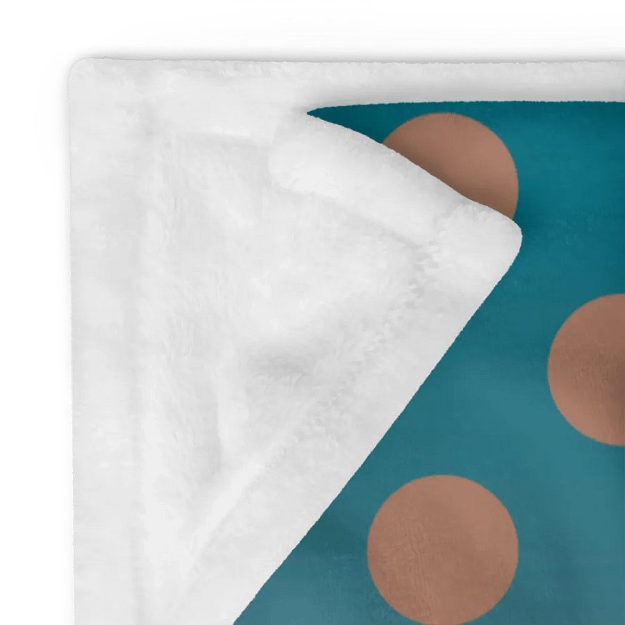 Denim and Brown Polkadots Throw Blanket product image (24)