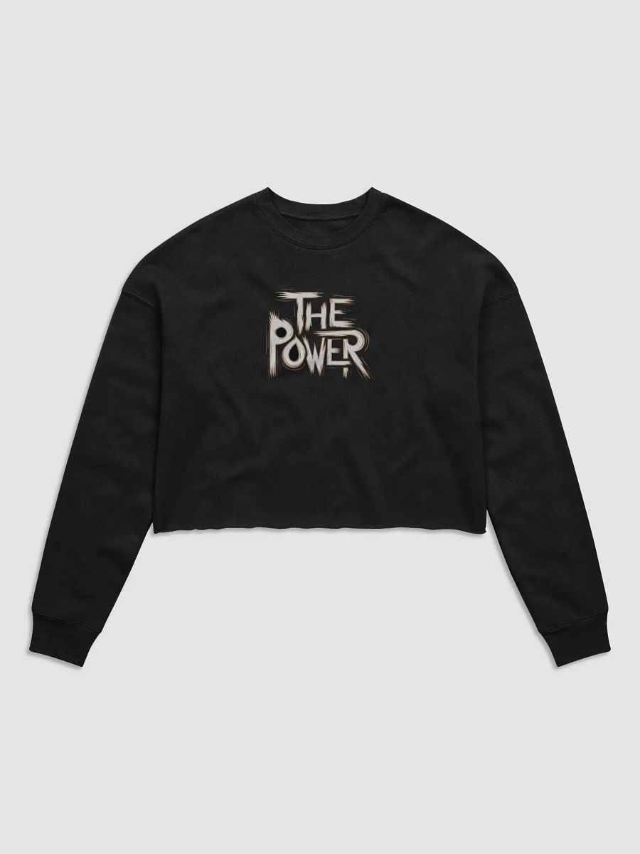 The Power Women's Fleece Crop Sweatshirt product image (4)