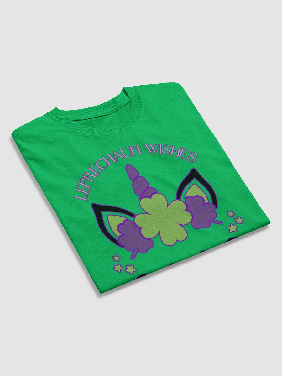 Leprechaun Wishes & Unicorn Kisses Heavyweight Tee. product image (3)