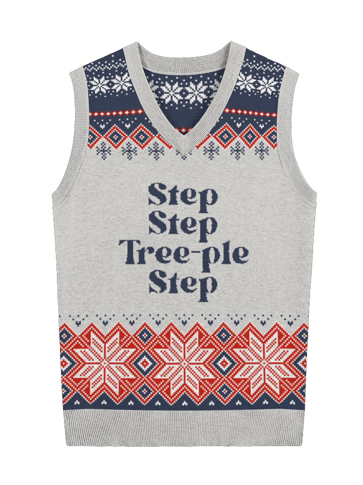Step Step Tree-ple Step Christmas Vest product image (4)