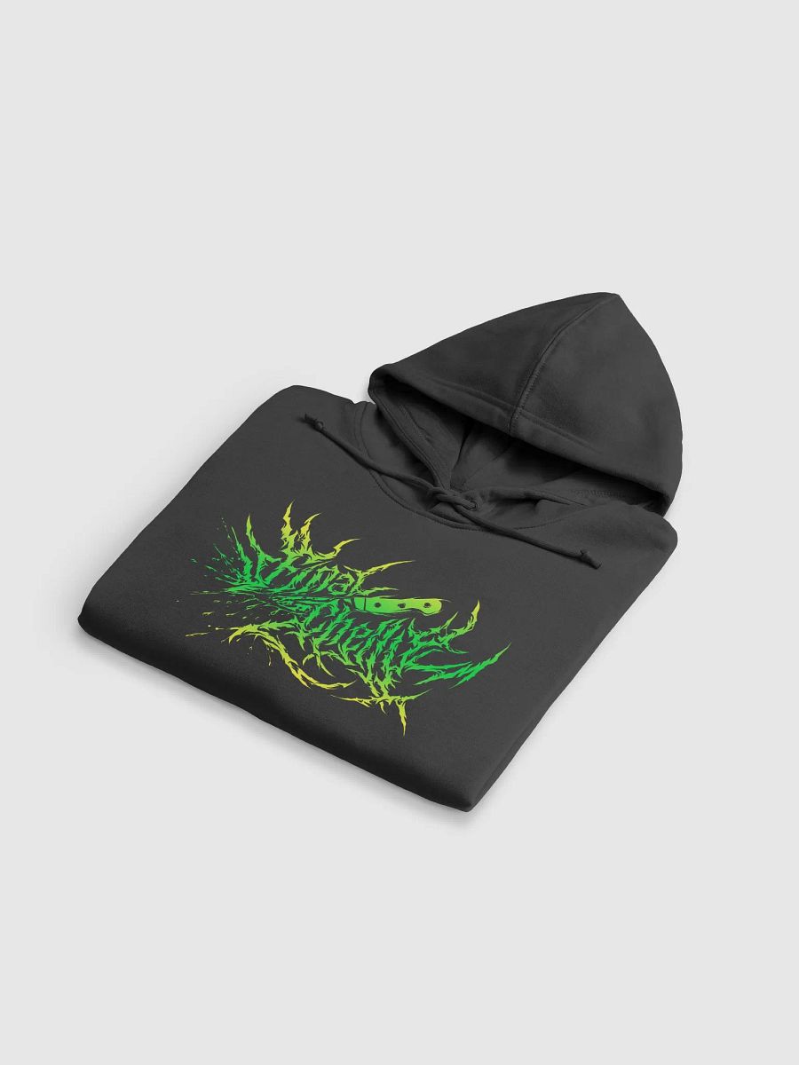 Keep It Metal Green Logo Womens Organic Printed Hoodie product image (5)