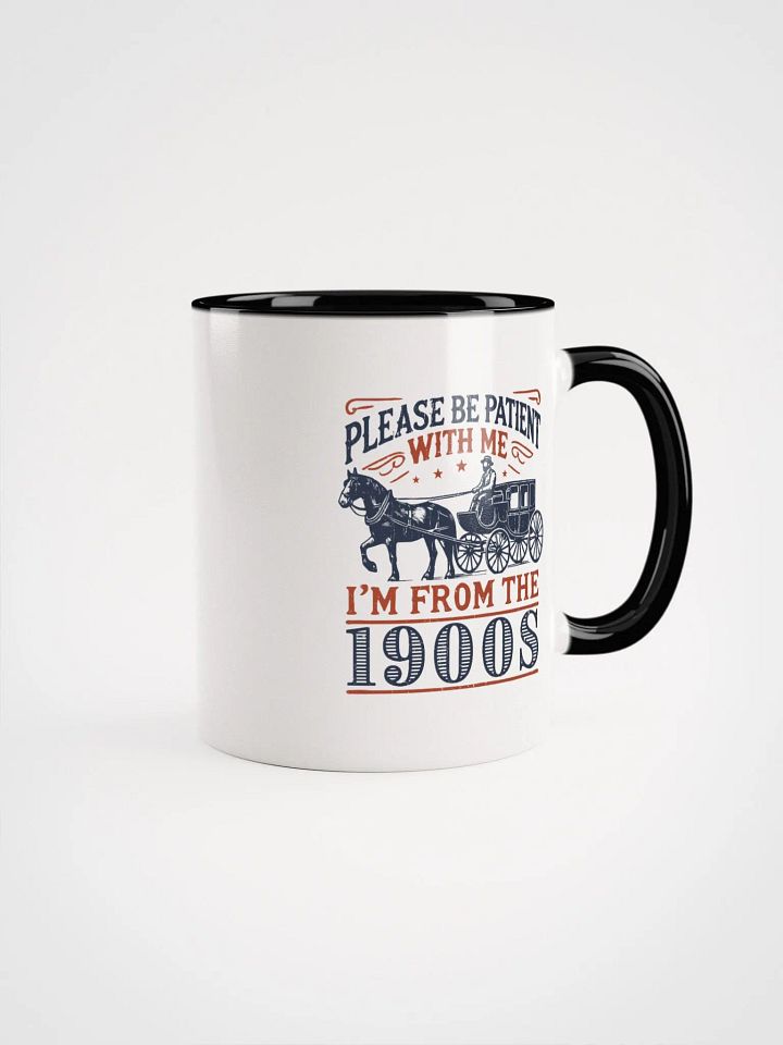 Vintage Horse Cart Coffee Mug – Funny Retro Gift with 1900s Humor product image (1)