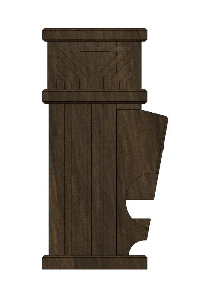 Haunted Mansion Inspired Pillar Candle Holder 3D Model product image (2)