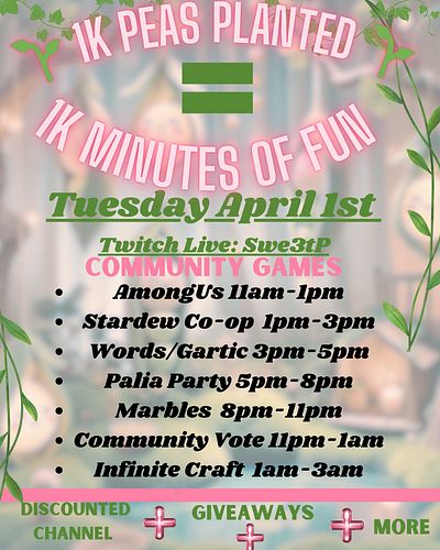 We just hit 1K followers on Twitch! Time to party! 16 hours (1K minutes) of gaming fun with the community! Let's celebrate ou...
