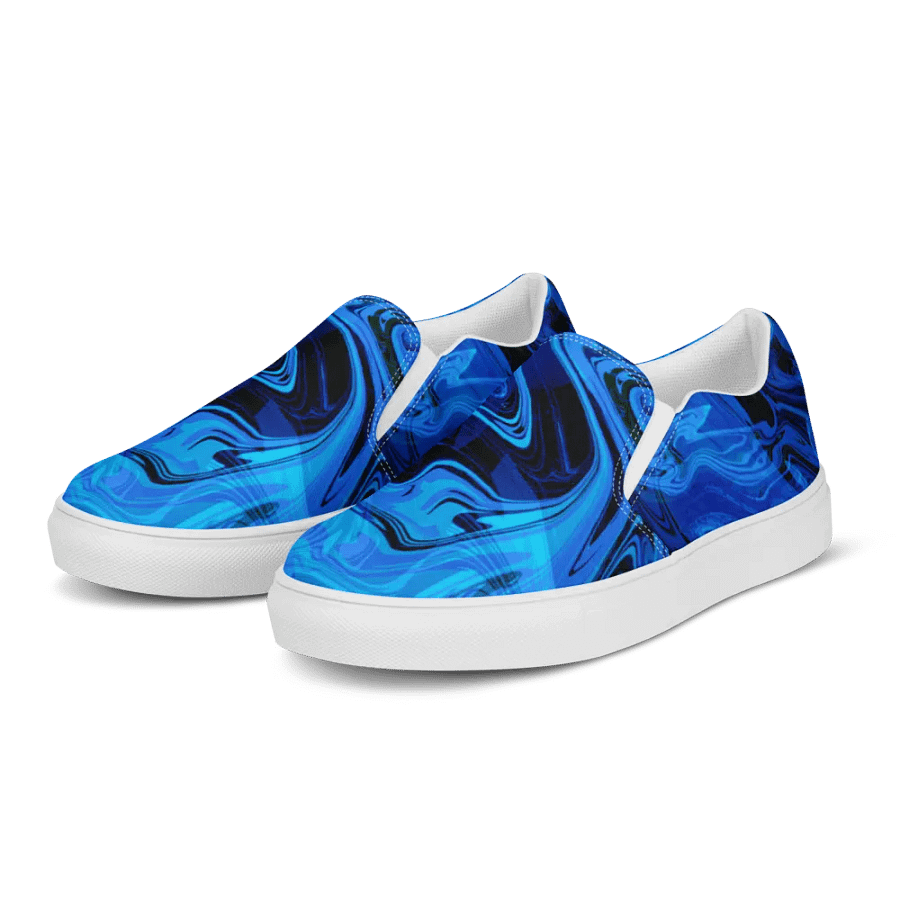 Abyssal Swirl Women's Slip-On Canvas Shoes | Womens Slip-Ons product image (5)