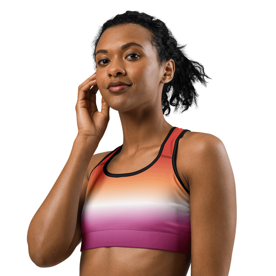 Lesbian Pride Gradient Sports Bra product image (2)