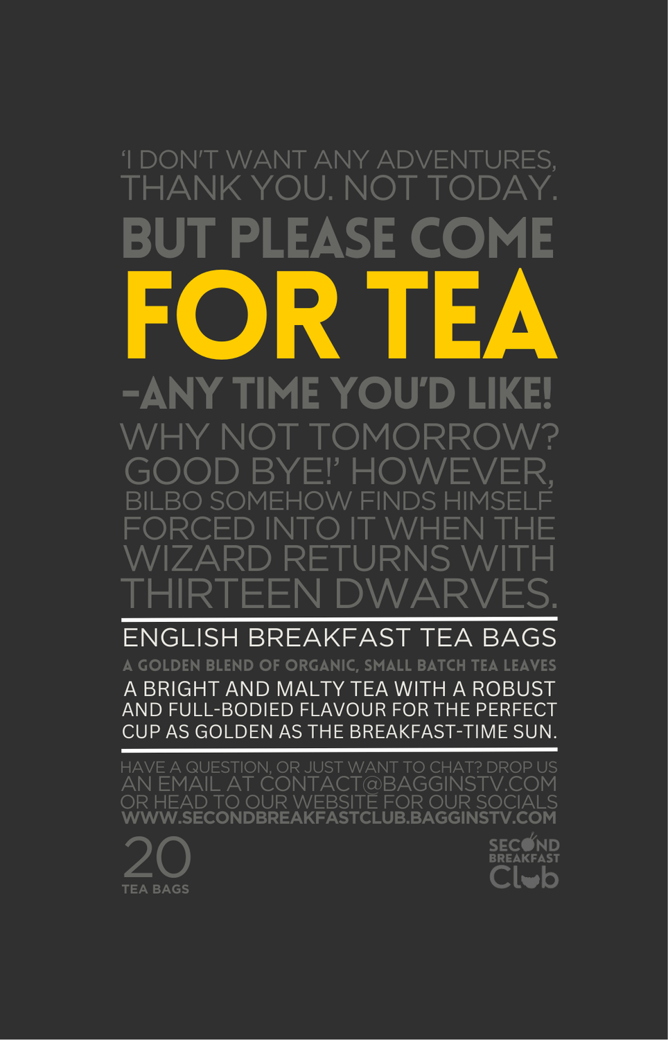 Please Come For Tea English Breakfast Tea Bags product image (2)