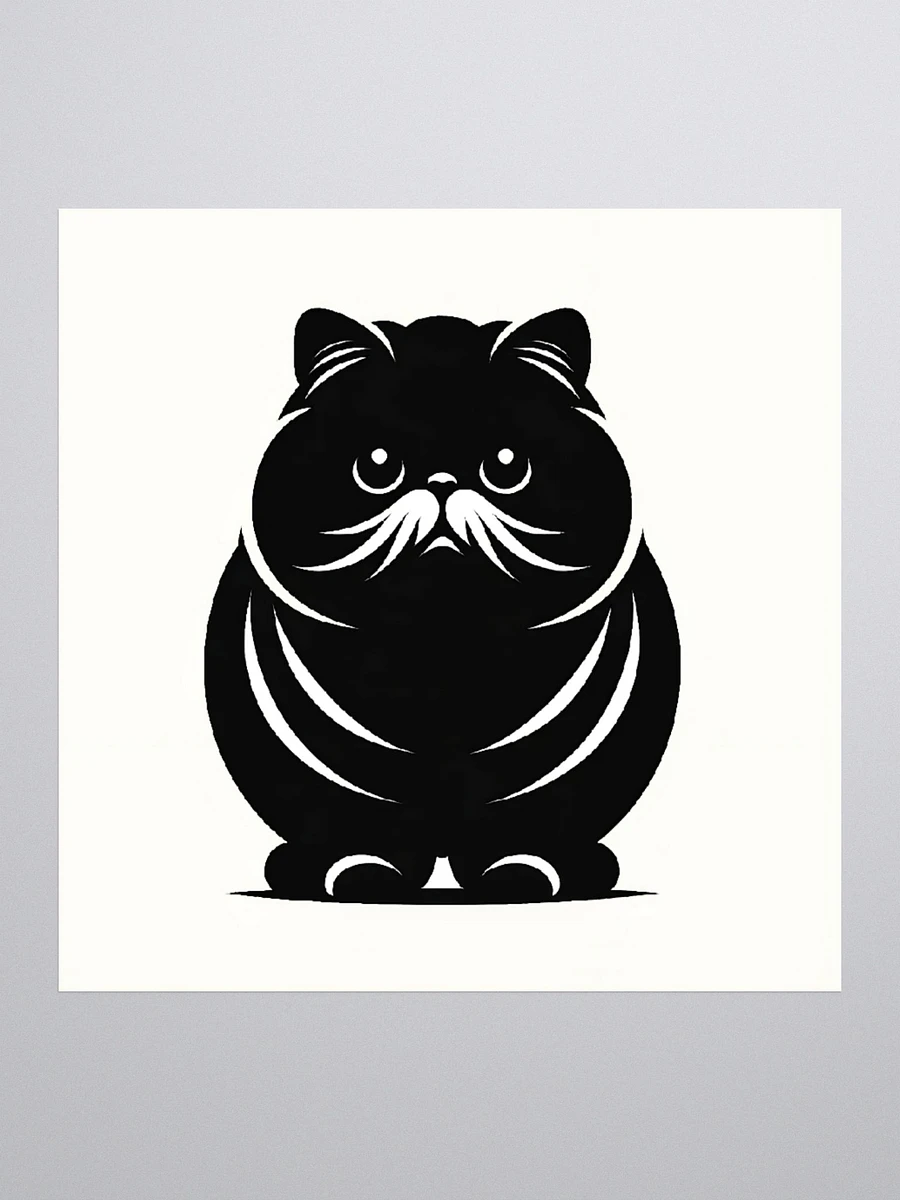 Kiss Cut Stickers: Exotic Shorthair Monochrome product image (1)