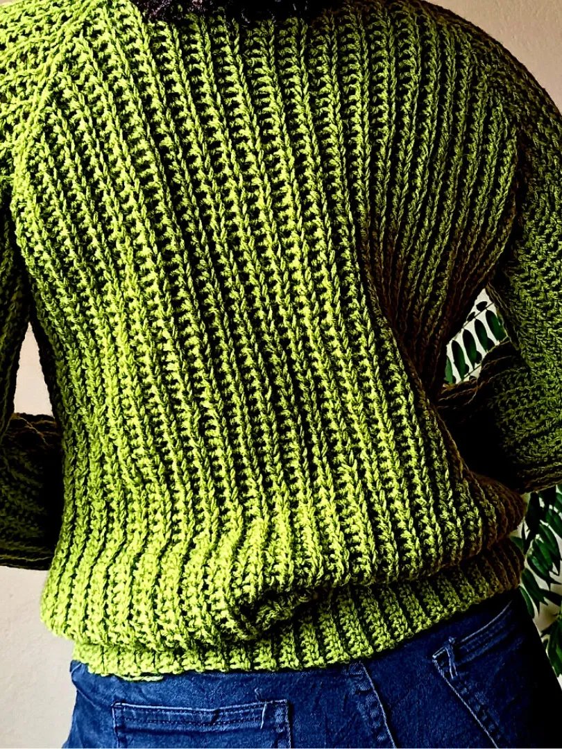 Turtleneck Crochet Sweater Pattern product image (5)