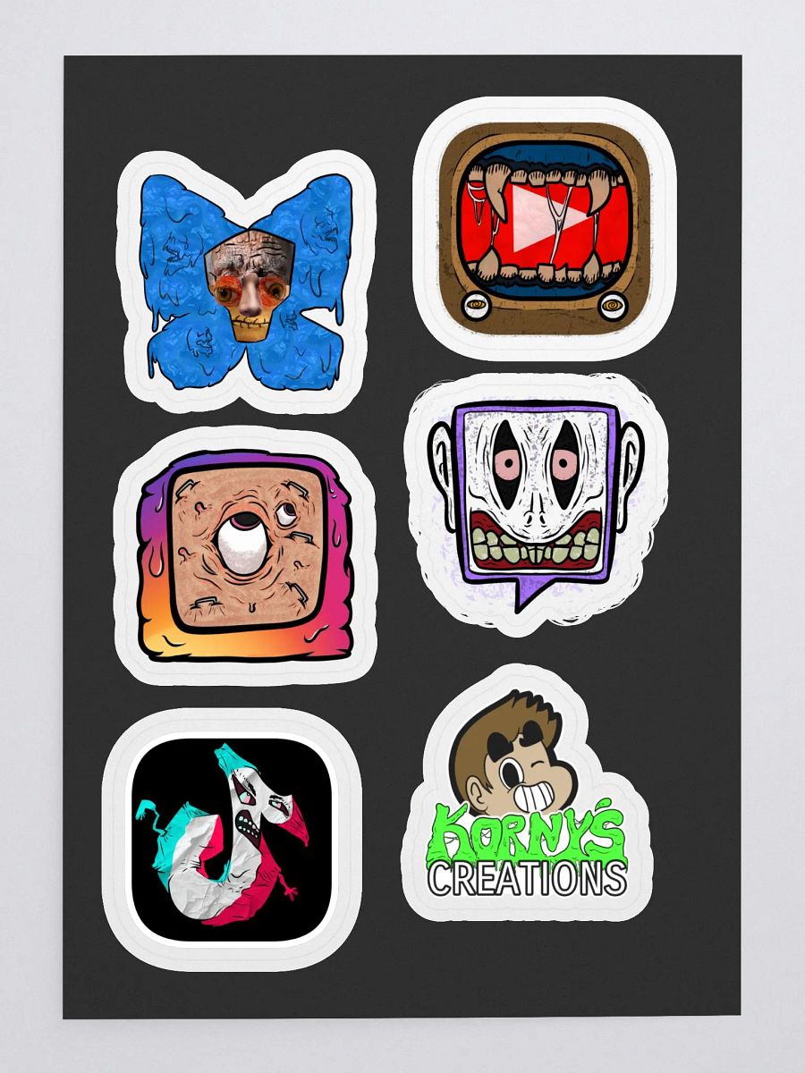 Kornys Social icons Sticker bundle product image (3)