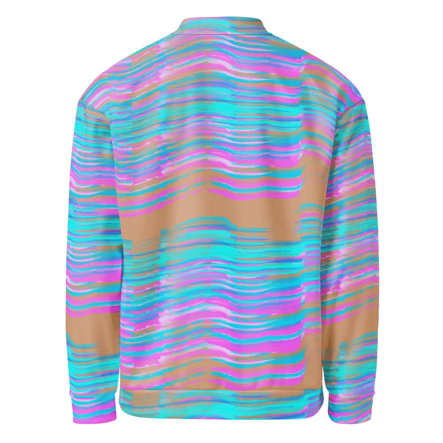 Northern Sky Pink and Blue Bomber Jacket product image (6)