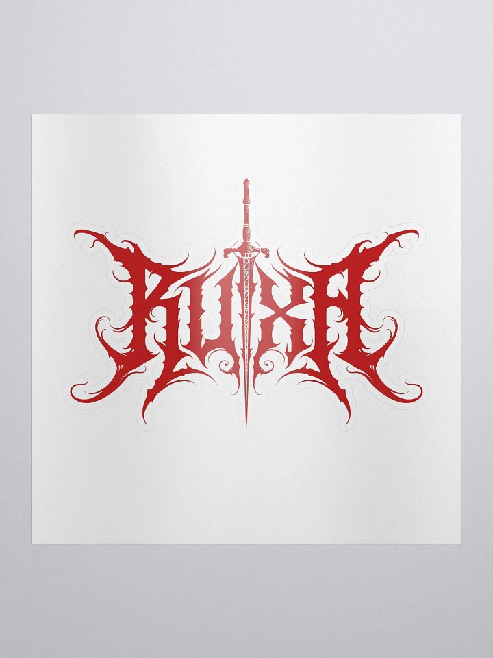 Ruxa Red Logo Sticker product image (1)