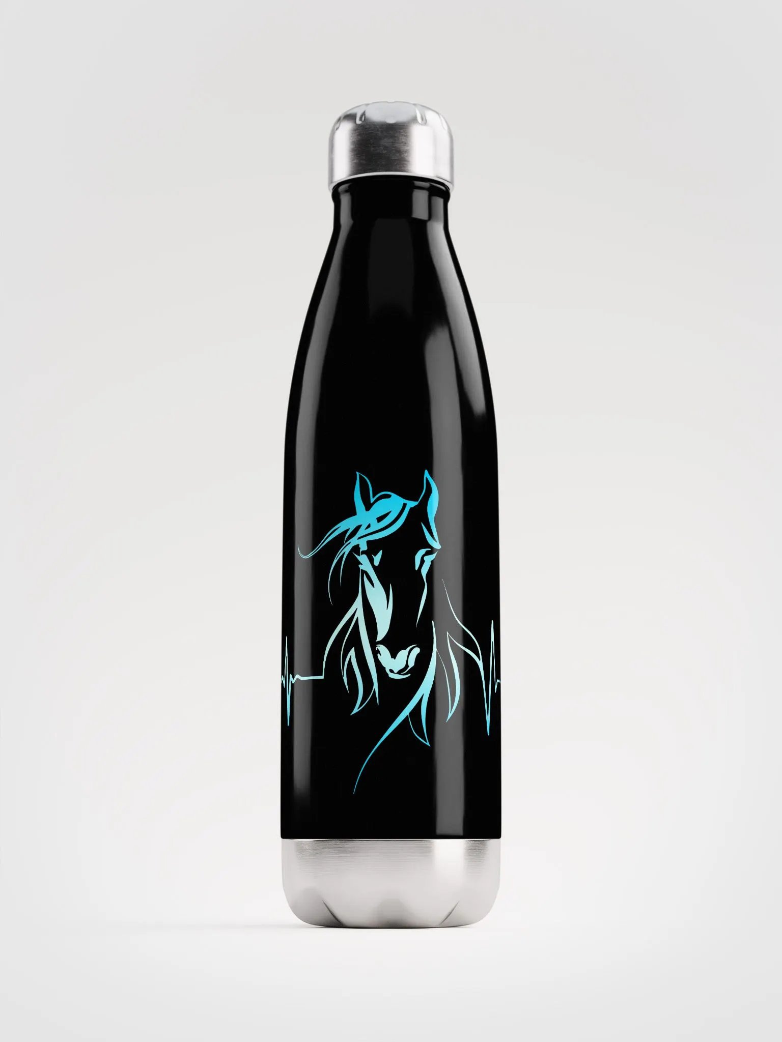 Horse Heartbeat Stainless Steel Water Bottle product image (1)