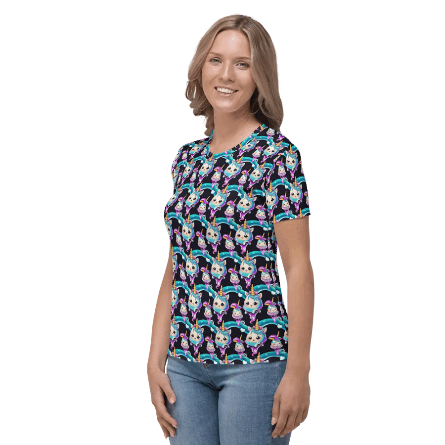 Kawaii Unicorn All Over Print T-shirt product image (2)