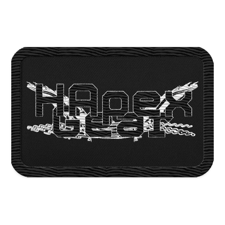 Black HApex Gear Black Logo - Embroidered Patches product image (1)