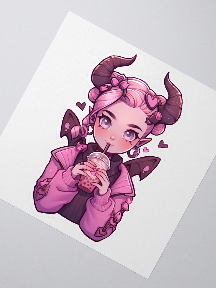 Lily, the Bubble Tea Succubus Sticker product image (5)