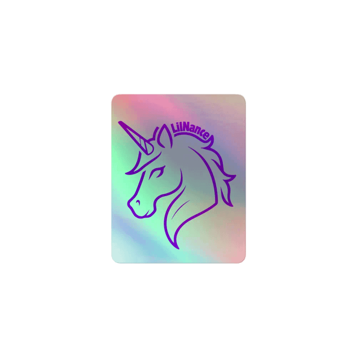 LilNance Purple Unicorn Sticker product image (1)