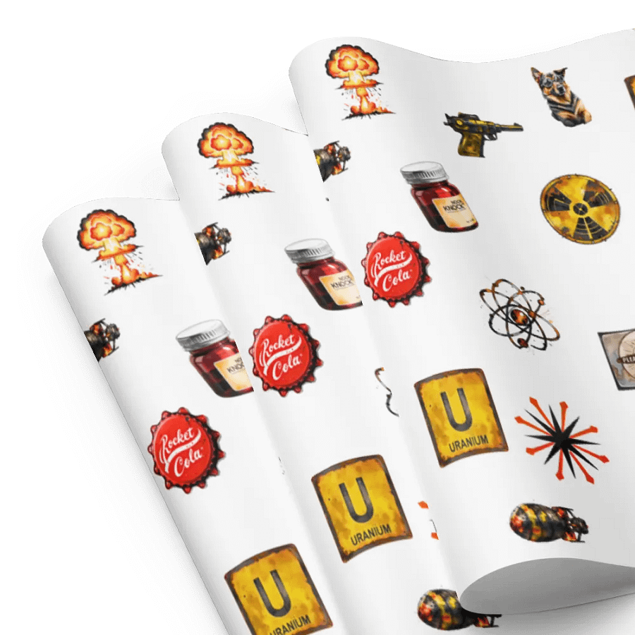 Wasteland-Inspired Wrapping Paper Set #fallout product image (8)