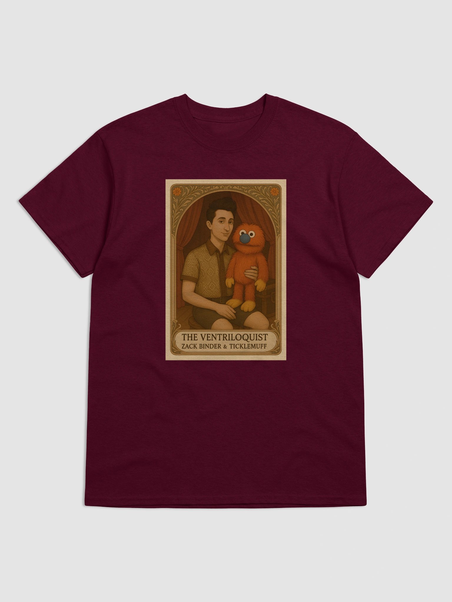 Tarot Card Shirt- Zack Binder and Ticklemuff - Lunch Therapy on the back - Unisex Ultra Cotton Tee product image (48)