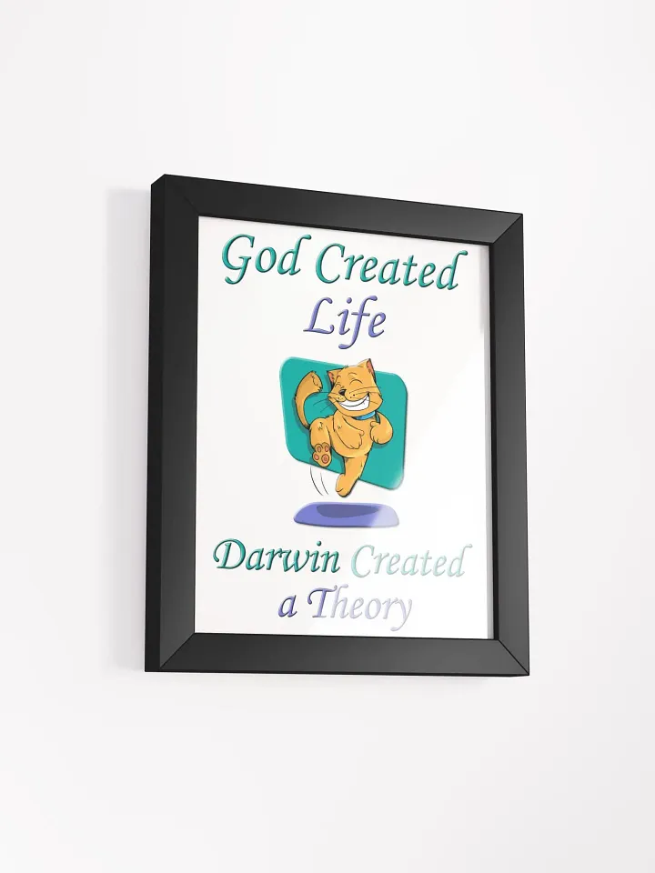 God and Darwin Cat Dance Print product image (2)