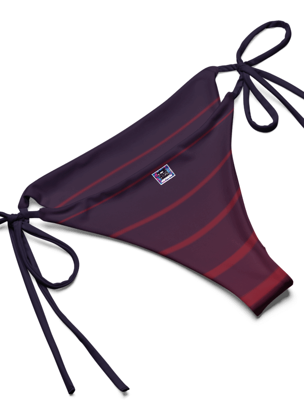 Purple Stripes String Bikini Set – BOURNE to Cape Cod™ | Blue Logos product image (11)
