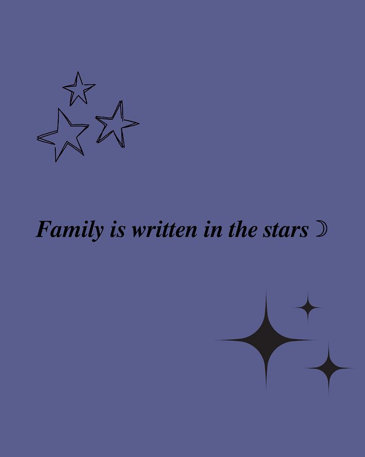 Family is written in the stars Wallpaper product image (1)