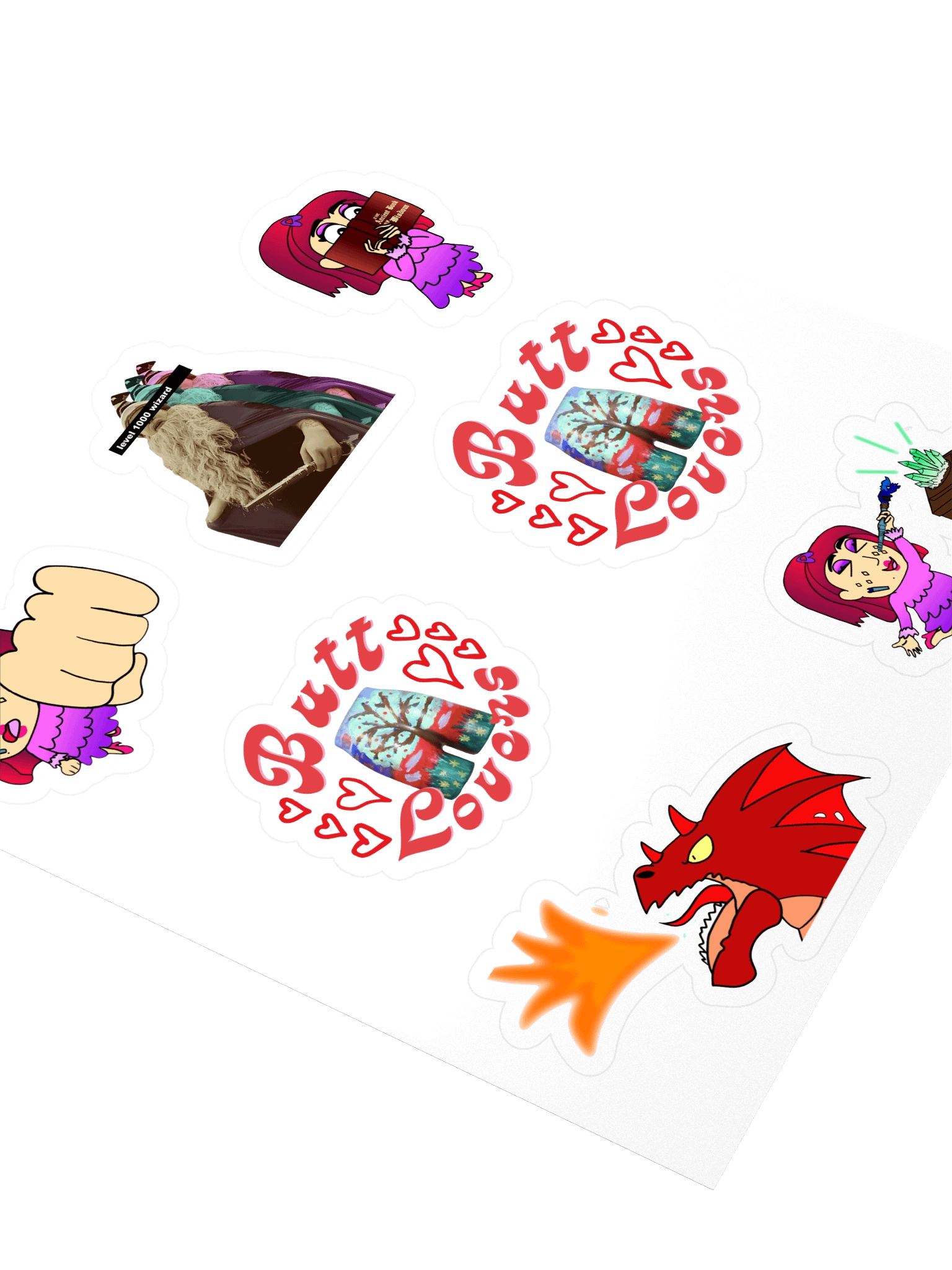 Butt lover wizard stickers product image (3)