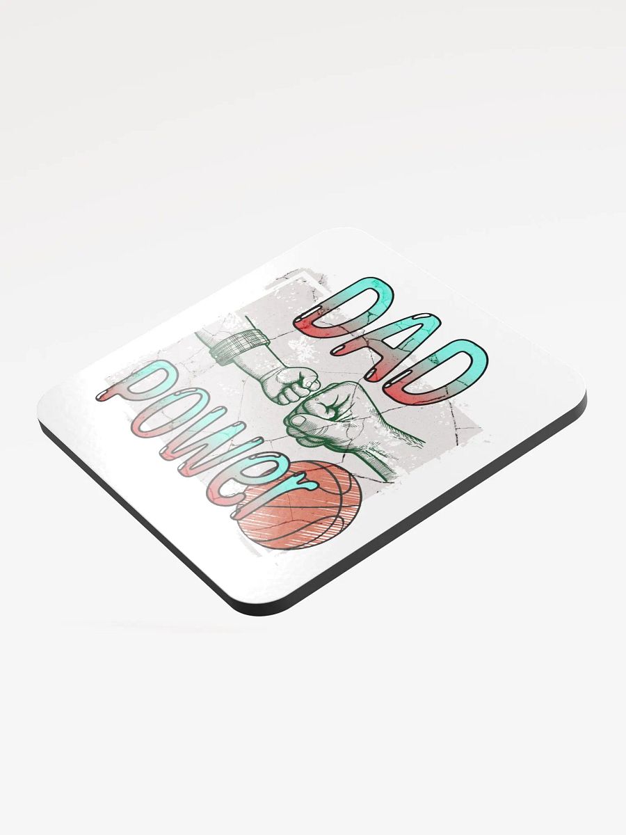 Dad Power Basketball Cork Coaster Set product image (3)