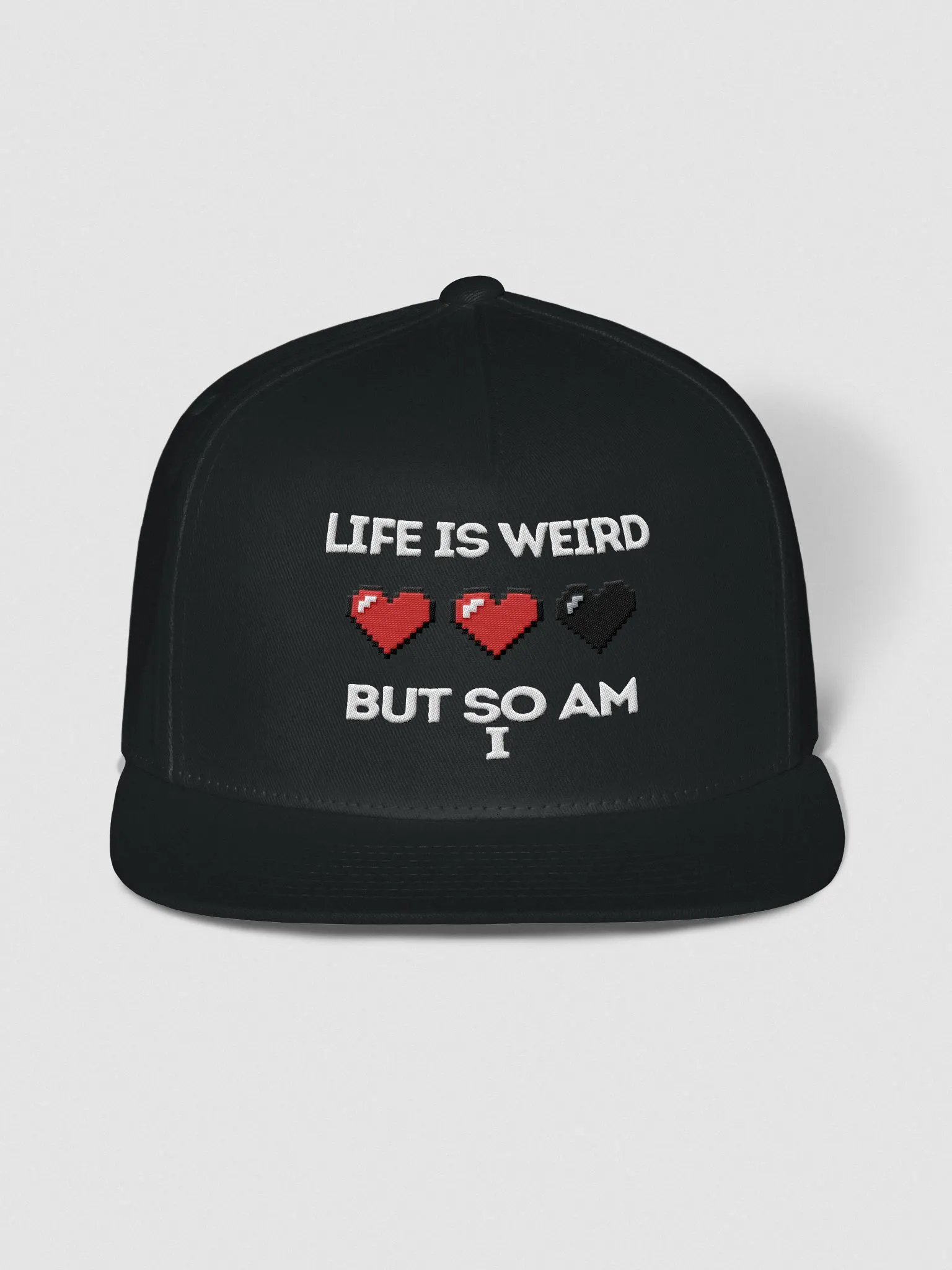 Pixel Heart Snapback Cap product image (1)
