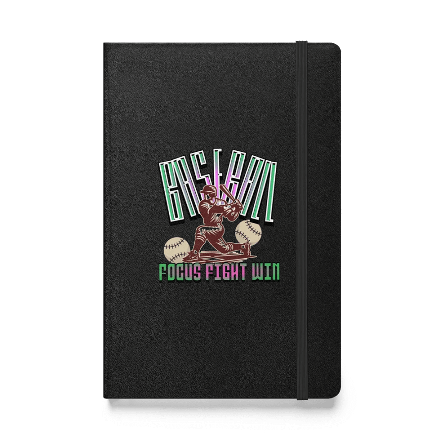 Focus Fight Win Baseball Fighter Notebook product image (1)