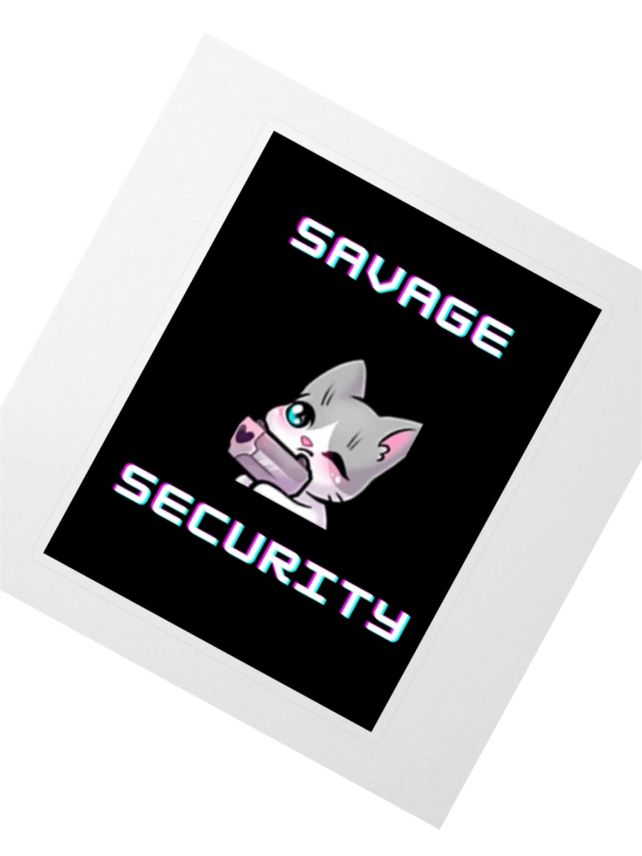 OG Savage Security Pew Pew Sticker! product image (2)