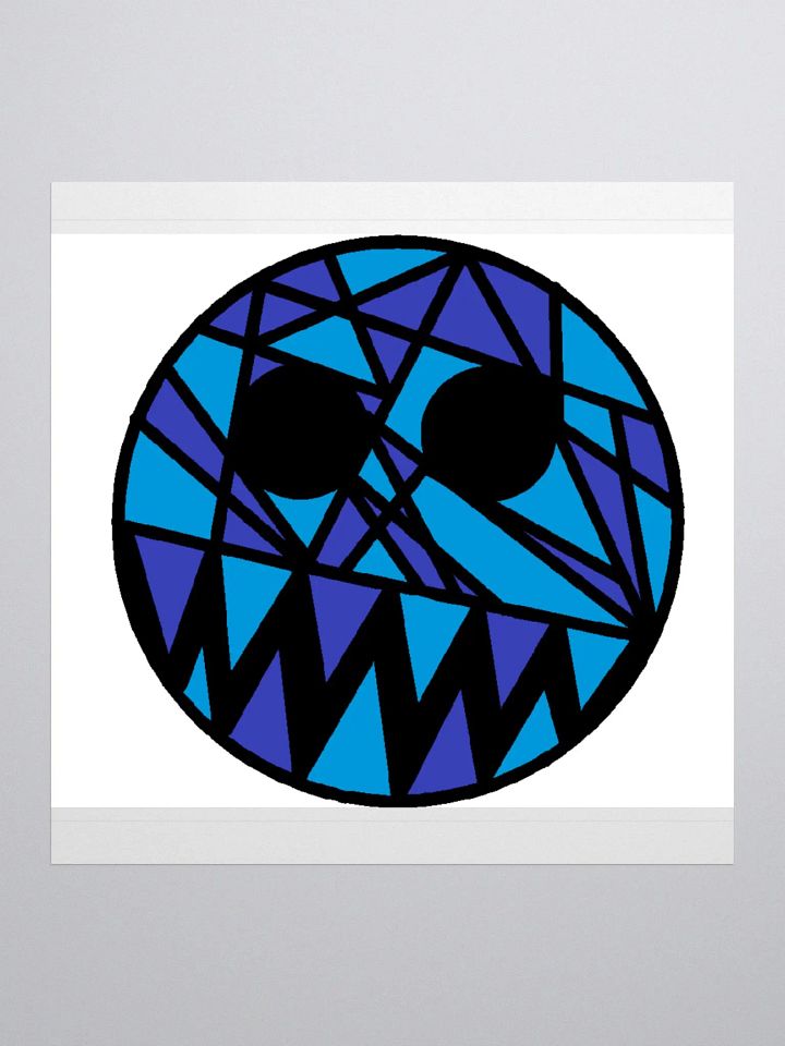 Flawless skateboarding diamond face sticker product image (1)