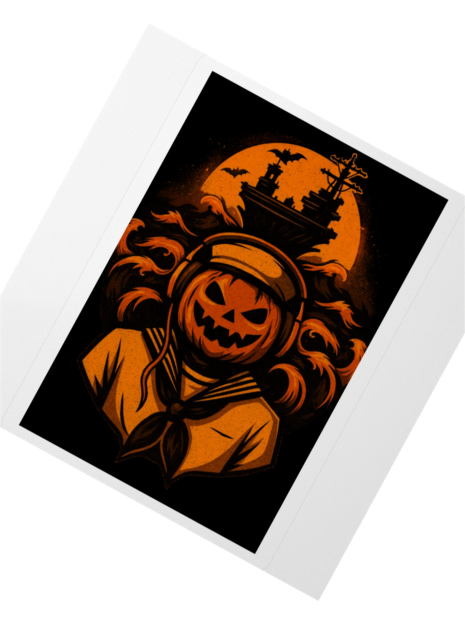 Limited Edition Spooky Sailor Pumpkin Kiss Cut Stickers product image (2)
