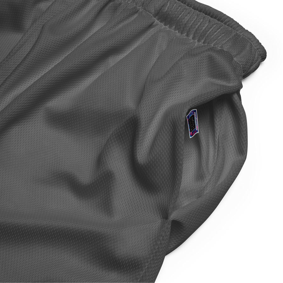Women's | BRN.2C.C.™ Mesh Shorts | Coastal Cool Meets Sporty Style | Recycled Unisex Activewear 🌊🔥| White Logo on Grey product image (4)