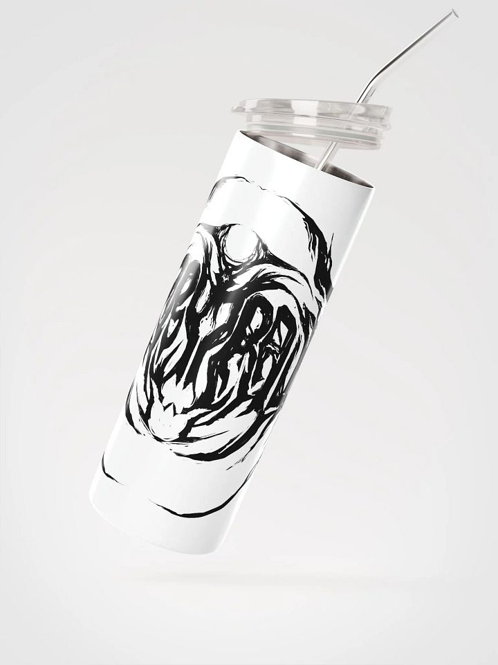 Furry Trash Metal Tumbler - black on white product image (2)