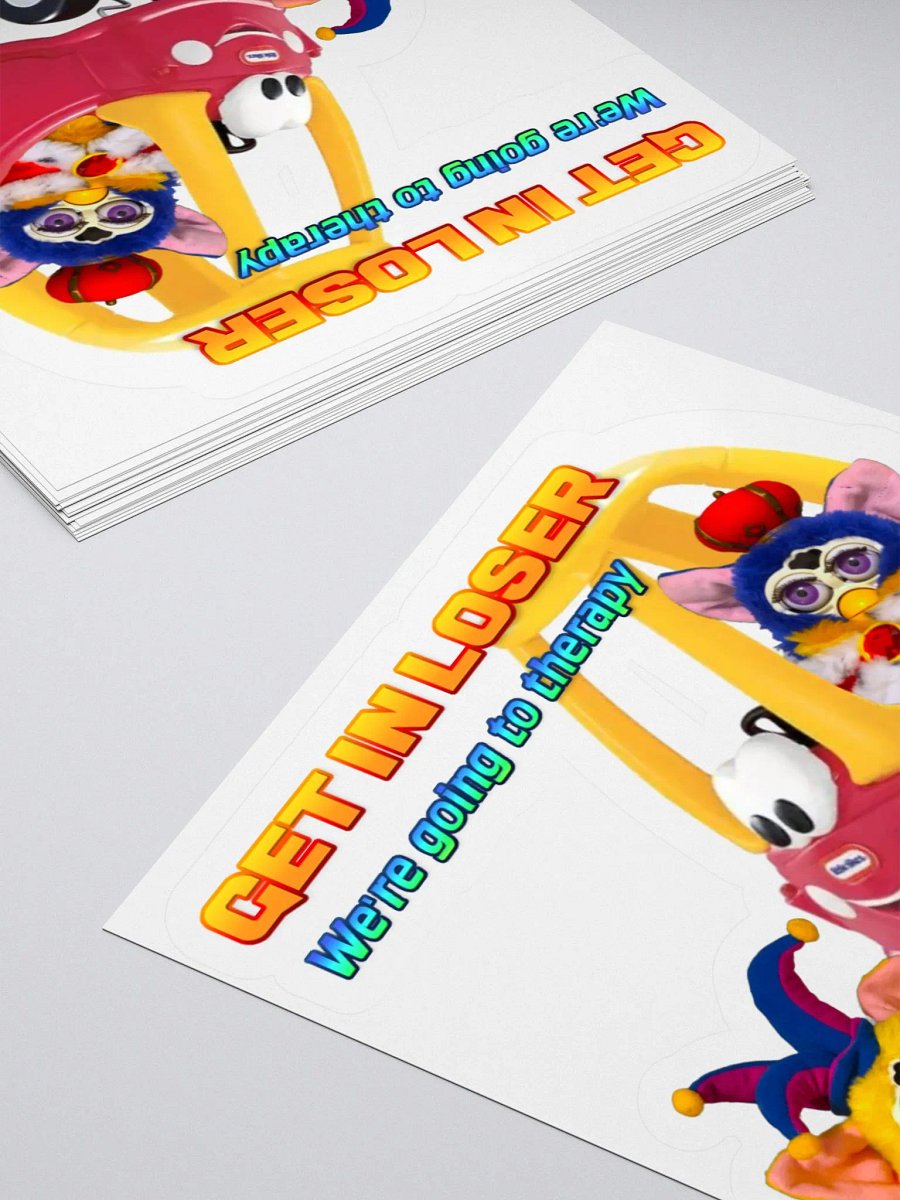 Get In Loser Chuckles Sticker product image (11)