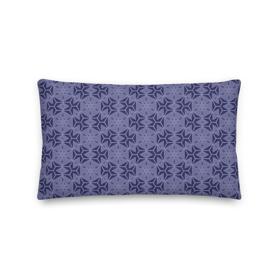 Navy clover premium pillow (Reversible and in 3 sizes/shapes) product image (2)