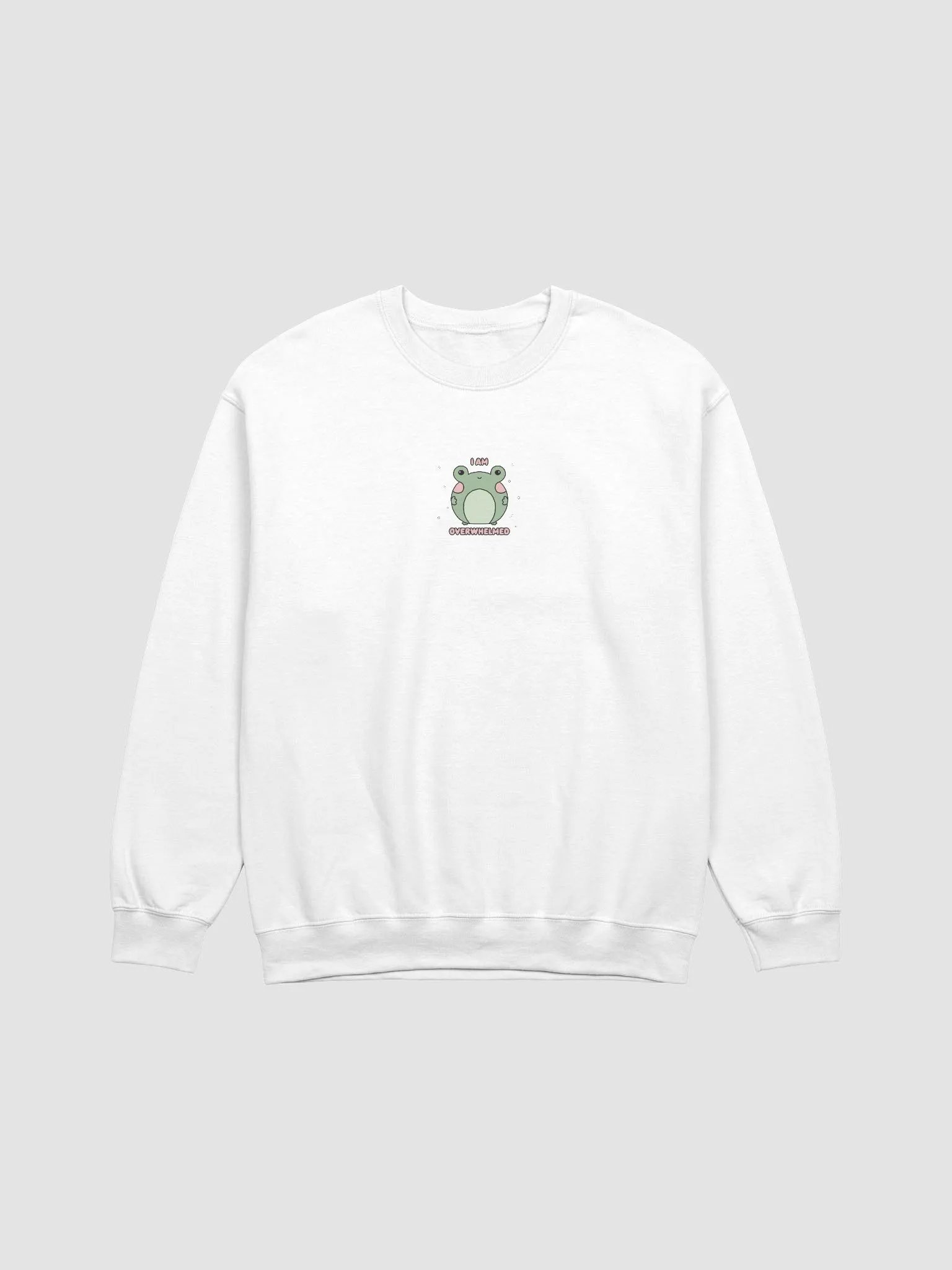 I Am Overwhelmed Frog Sweatshirt product image (1)