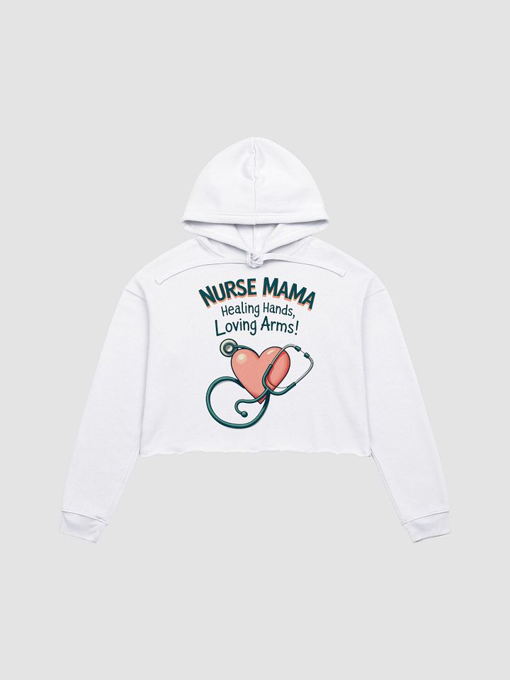 Nurse Mama Fleece Crop Hoodie product image (2)