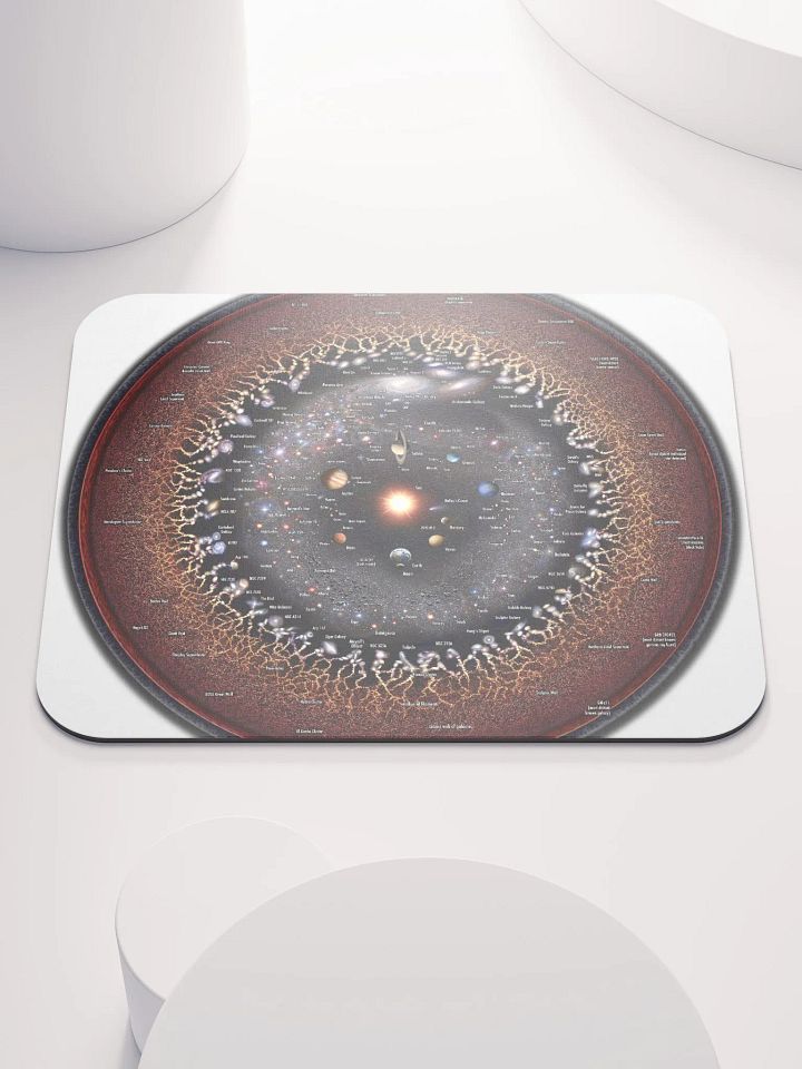 Circular Log Universe Map Mouse Pad! product image (1)