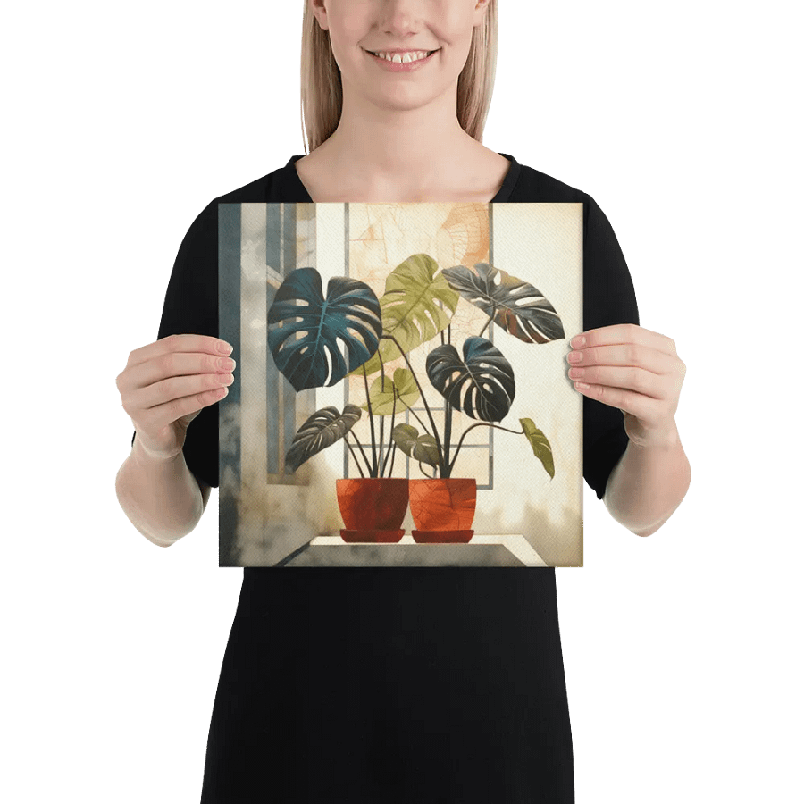 Art2401-07 Potted Plants Still Life - Canvas Print - sm product image (2)